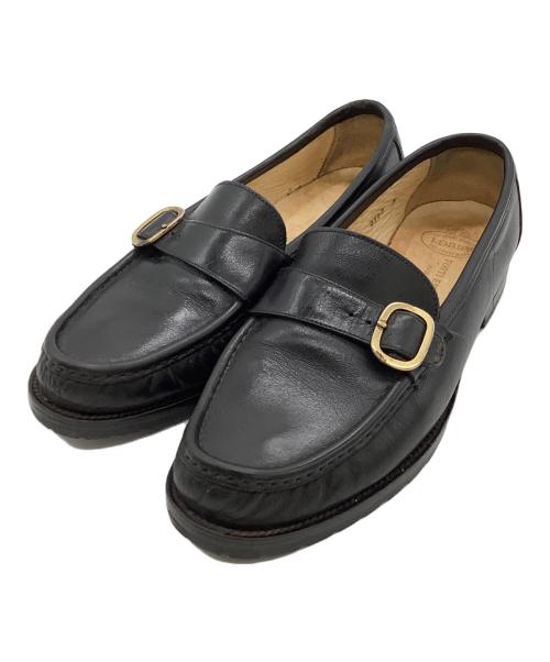 JOHN LOBB（ジョンロブ）JOHN LOBB (ジョンロブ) ローファー ブラック×ゴールド サイズ:9の古着・服飾アイテム
