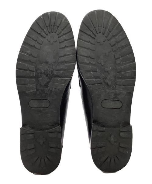 JOHN LOBB（ジョンロブ）JOHN LOBB (ジョンロブ) ローファー ブラック×ゴールド サイズ:9の古着・服飾アイテム