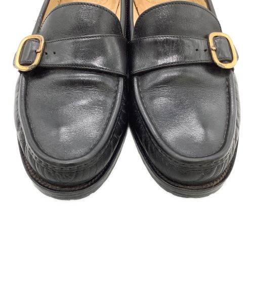 JOHN LOBB（ジョンロブ）JOHN LOBB (ジョンロブ) ローファー ブラック×ゴールド サイズ:9の古着・服飾アイテム