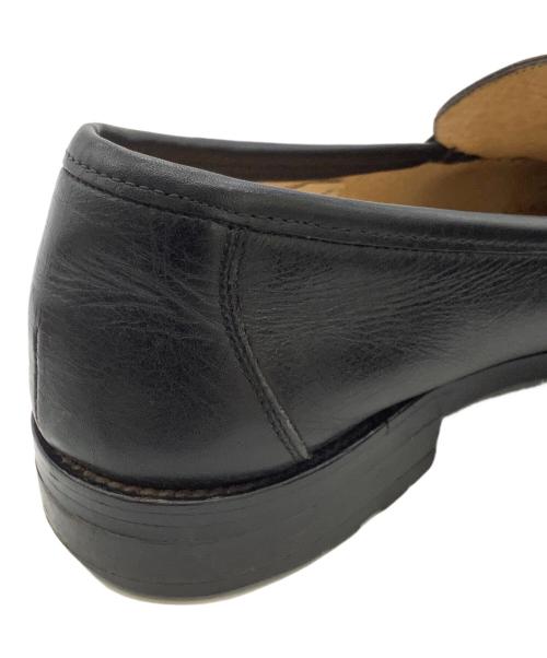 JOHN LOBB（ジョンロブ）JOHN LOBB (ジョンロブ) ローファー ブラック×ゴールド サイズ:9の古着・服飾アイテム