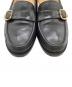 中古・古着 JOHN LOBB (ジョンロブ) ローファー ブラック×ゴールド サイズ:9：22000円