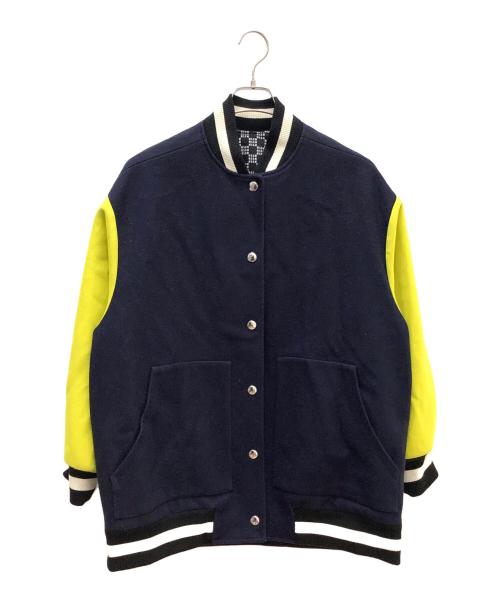 MSGM（エムエスジーエム）MSGM (エムエスジーエム) ボンバージャケット ネイビー サイズ:Ｍの古着・服飾アイテム