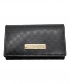 GUCCIグッチ）の古着「GG柄 6連キーケース」｜ブラック