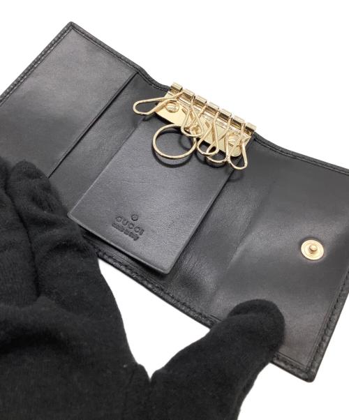 GUCCI（グッチ）GUCCI (グッチ) GG柄 6連キーケース ブラックの古着・服飾アイテム