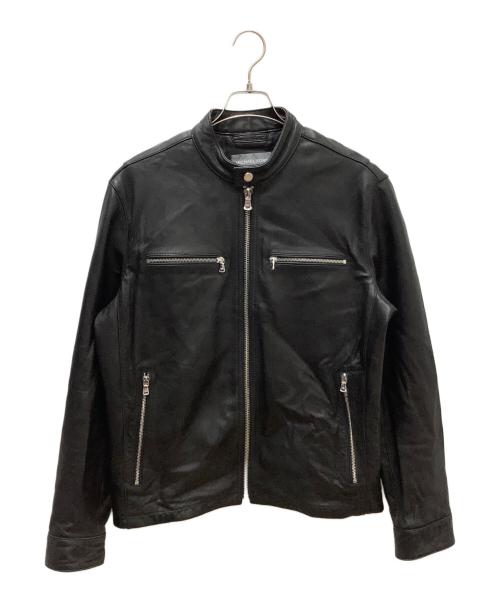 MICHAEL KORS（マイケル・コース）MICHAEL KORS (マイケルコース) シングルライダースジャケット ブラック サイズ:Ｓの古着・服飾アイテム