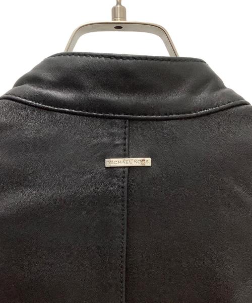 MICHAEL KORS（マイケル・コース）MICHAEL KORS (マイケルコース) シングルライダースジャケット ブラック サイズ:Ｓの古着・服飾アイテム