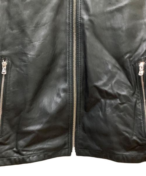 MICHAEL KORS（マイケル・コース）MICHAEL KORS (マイケルコース) シングルライダースジャケット ブラック サイズ:Ｓの古着・服飾アイテム