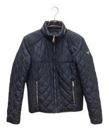 PRADA（プラダ）の古着「キルティングジップアップジャケット」｜ネイビー
