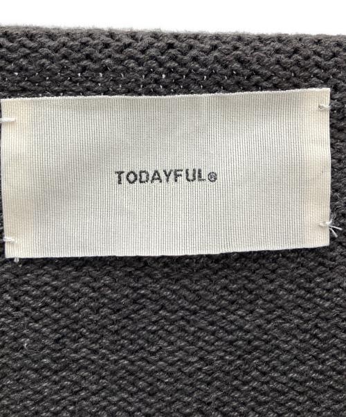 TODAYFUL（トゥデイフル）TODAYFUL (トゥデイフル) ボートネックオーバーニット グレー サイズ:FREEの古着・服飾アイテム