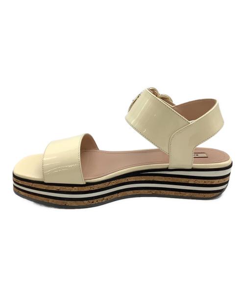 BALLY（バリー）BALLY (バリー) CASEY 30 ベージュ×ブラウン サイズ:23.5の古着・服飾アイテム