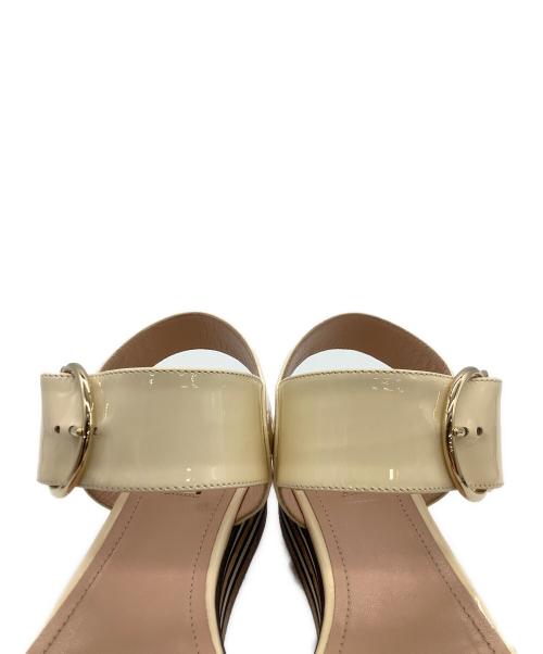 BALLY（バリー）BALLY (バリー) CASEY 30 ベージュ×ブラウン サイズ:23.5の古着・服飾アイテム