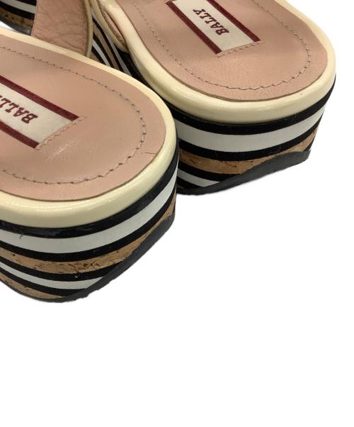 BALLY（バリー）BALLY (バリー) CASEY 30 ベージュ×ブラウン サイズ:23.5の古着・服飾アイテム