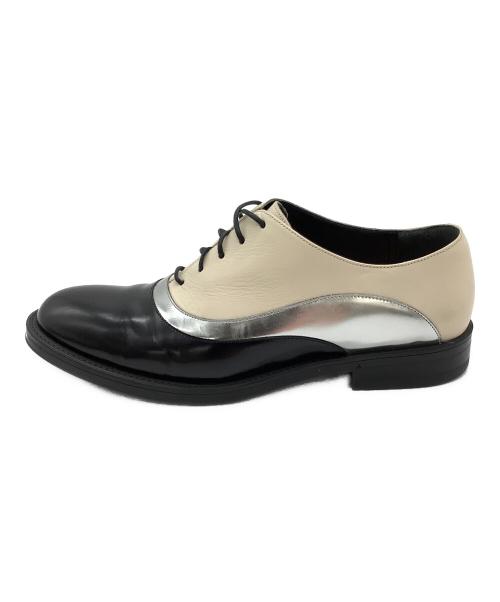 BALLY（バリー）BALLY (バリー) レースアップシューズ ブラック×ホワイト サイズ:23.5の古着・服飾アイテム