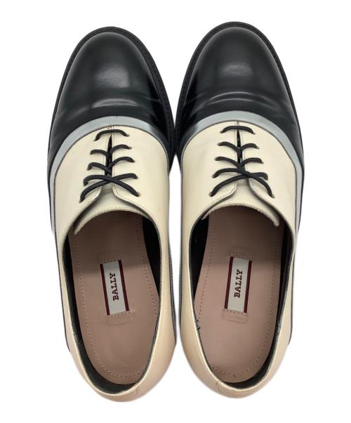 BALLY（バリー）BALLY (バリー) レースアップシューズ ブラック×ホワイト サイズ:23.5の古着・服飾アイテム