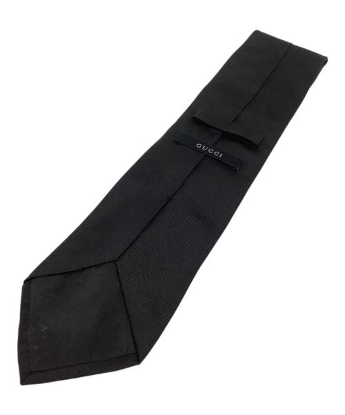 GUCCI（グッチ）GUCCI (グッチ) シルクジャガードネクタイ ブラック サイズ:不明の古着・服飾アイテム