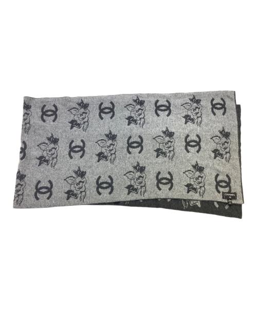 CHANEL（シャネル）CHANEL (シャネル) カシミヤストール グレーの古着・服飾アイテム