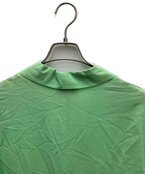 CHANEL（シャネル）CHANEL (シャネル) シルク100％シャツワンピース グリーン サイズ:48の古着・服飾アイテム