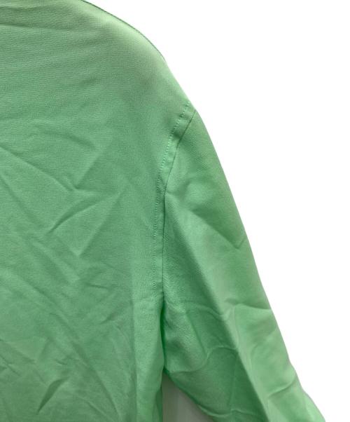 CHANEL（シャネル）CHANEL (シャネル) シルク100％シャツワンピース グリーン サイズ:48の古着・服飾アイテム