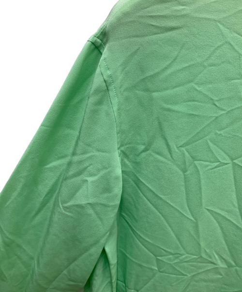 CHANEL（シャネル）CHANEL (シャネル) シルク100％シャツワンピース グリーン サイズ:48の古着・服飾アイテム