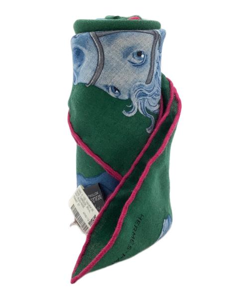 HERMES（エルメス）HERMES (エルメス) カレＨ100　グラン・キャロス・ロワイヤル グリーン 未使用品の古着・服飾アイテム