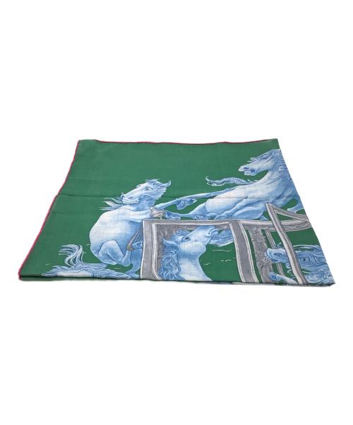 HERMES（エルメス）HERMES (エルメス) カレＨ100　グラン・キャロス・ロワイヤル グリーン 未使用品の古着・服飾アイテム