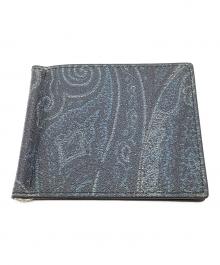 ETRO（エトロ）の古着「2つ折り財布」｜ネイビー