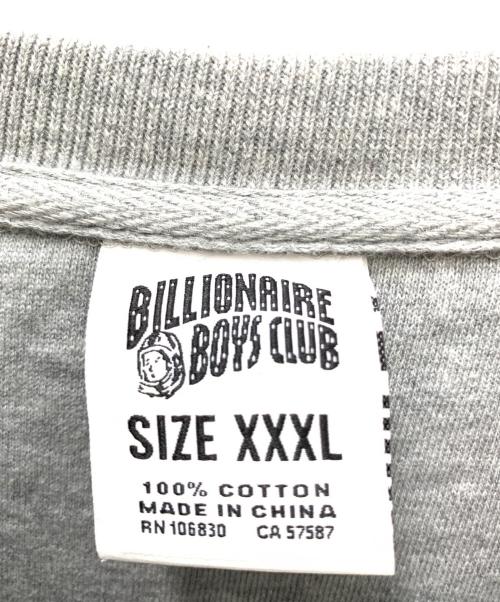 BILLIONAIRE BOYS CLUB（ビリオネアボーイズクラブ）BILLIONAIRE BOYS CLUB (ビリオネアボーイズクラブ) スウェット グレー サイズ:XXXLの古着・服飾アイテム