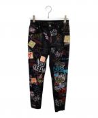 DOLCE & GABBANAドルチェ＆ガッバーナ）の古着「ペイントデニムパンツ」｜ブラック