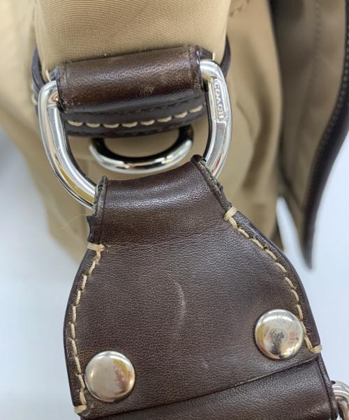 COACH（コーチ）COACH (コーチ) ショルダーバッグ ベージュ×ブラウンの古着・服飾アイテム