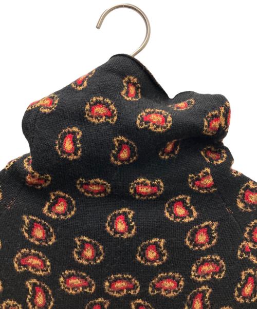 TOGA PULLA（トーガ プルラ）TOGA PULLA (トーガ プルラ) ジャガードペイズリーニット グリーン×ブラック サイズ:36の古着・服飾アイテム