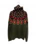 TOGA PULLA (トーガ プルラ) ジャガードペイズリーニット グリーン×ブラック サイズ:36：5000円