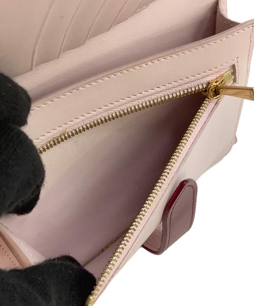 CELINE（セリーヌ）CELINE (セリーヌ) ミディアム ストラップウォレット ピンクの古着・服飾アイテム