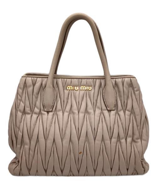 MIU MIU（ミュウミュウ）MIU MIU (ミュウミュウ) マテラッセ ピンクの古着・服飾アイテム