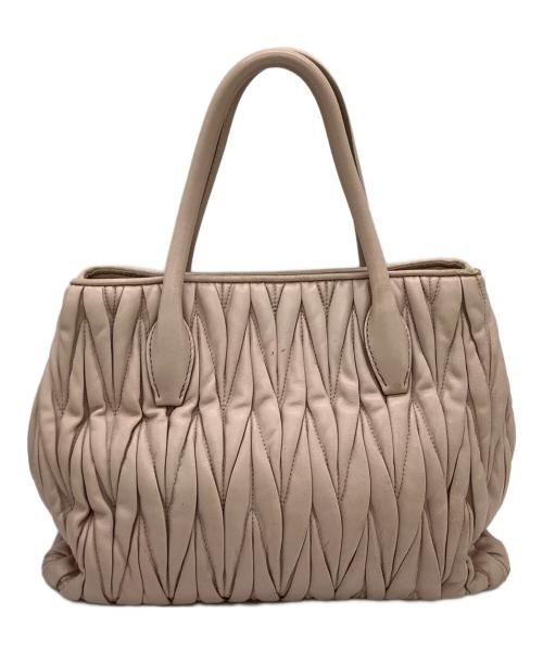 MIU MIU（ミュウミュウ）MIU MIU (ミュウミュウ) マテラッセ ピンクの古着・服飾アイテム