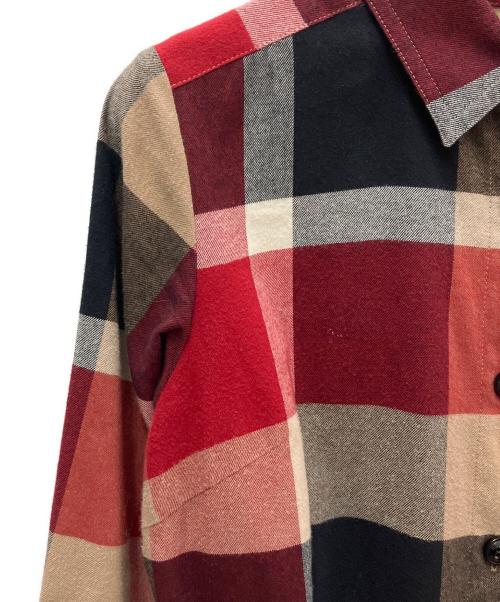 BLUE LABEL CRESTBRIDGE（ブルーレーベルクレストブリッジ）BLUE LABEL CRESTBRIDGE (ブルーレーベルクレストブリッジ) シャツワンピース レッド サイズ:36の古着・服飾アイテム