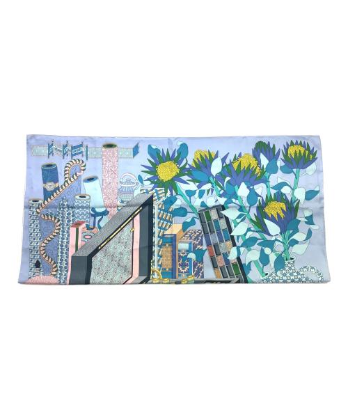 HERMES（エルメス）HERMES (エルメス) カレ90 	Les tresors d un Artiste ブルーの古着・服飾アイテム