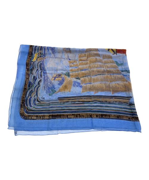 HERMES（エルメス）HERMES (エルメス) カレ140 HENRY F SMITH SAILOR ブルーの古着・服飾アイテム