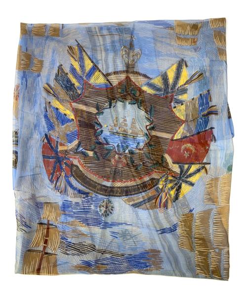 HERMES（エルメス）HERMES (エルメス) カレ140 HENRY F SMITH SAILOR ブルーの古着・服飾アイテム