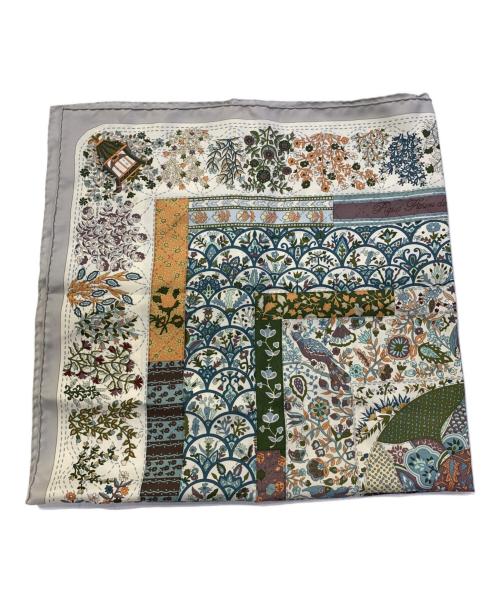 HERMES（エルメス）HERMES (エルメス) カレ90 Pique Fleuri de Provence ブラウンの古着・服飾アイテム