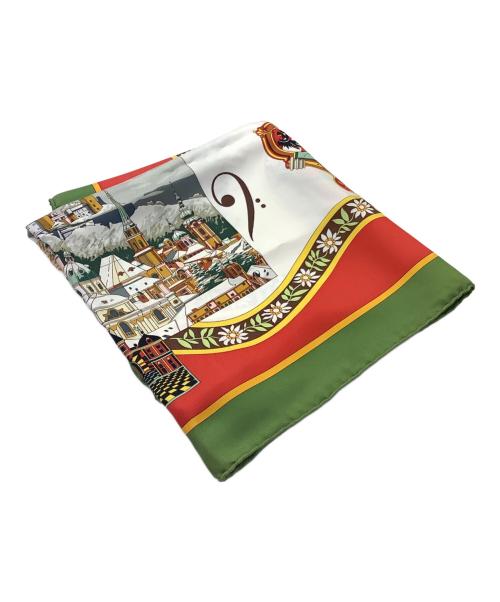 HERMES（エルメス）HERMES (エルメス) カレ90 IN SALZBURG レッド×グリーンの古着・服飾アイテム