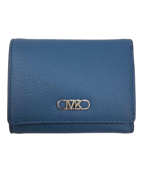 MICHAEL KORS（マイケル・コース）MICHAEL KORS (マイケルコース) MICHEMPIRE コインウォレット ブルーの古着・服飾アイテム