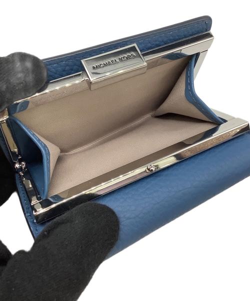 MICHAEL KORS（マイケル・コース）MICHAEL KORS (マイケルコース) MICHEMPIRE コインウォレット ブルーの古着・服飾アイテム