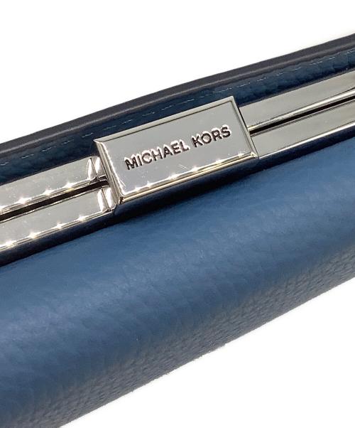 MICHAEL KORS（マイケル・コース）MICHAEL KORS (マイケルコース) MICHEMPIRE コインウォレット ブルーの古着・服飾アイテム