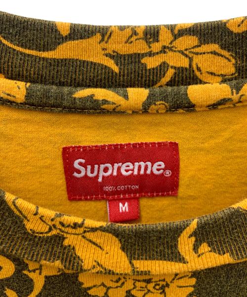 SUPREME（シュプリーム）Supreme (シュプリーム) 花柄総柄Tシャツ イエロー サイズ:Ｍの古着・服飾アイテム
