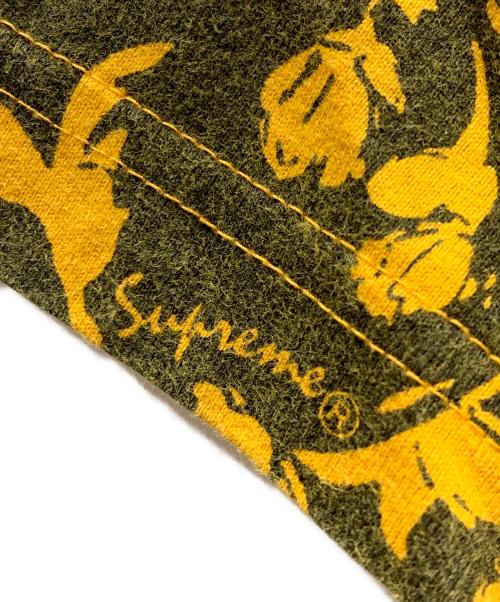 SUPREME（シュプリーム）Supreme (シュプリーム) 花柄総柄Tシャツ イエロー サイズ:Ｍの古着・服飾アイテム
