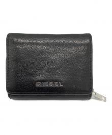 DIESEL（ディーゼル）の古着「3つ折り財布」｜グレー×ブラック