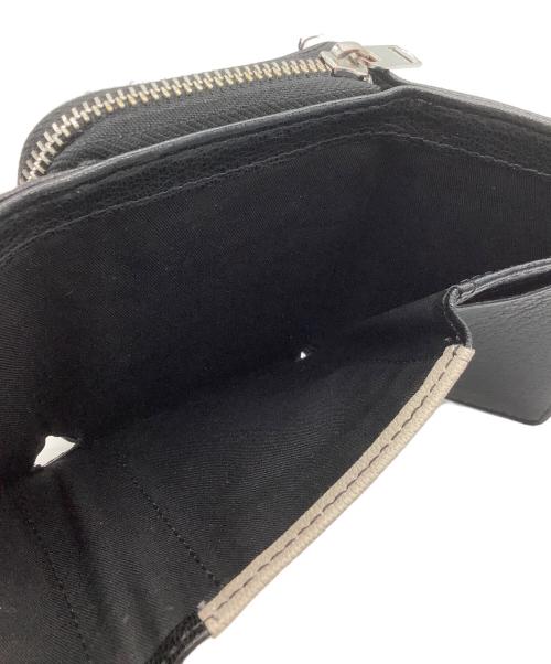 DIESEL（ディーゼル）DIESEL (ディーゼル) 3つ折り財布 グレー×ブラックの古着・服飾アイテム