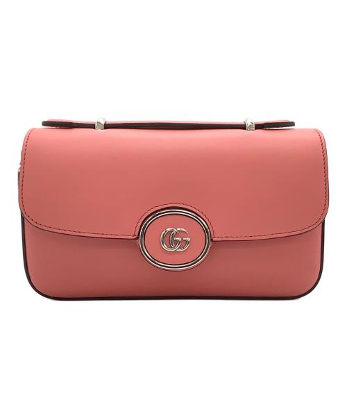 GUCCI（グッチ）GUCCI (グッチ) ダブルG 2WAY ミニショルダーバッグ ピンクの古着・服飾アイテム