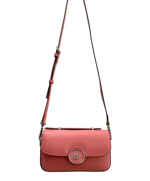 GUCCI（グッチ）GUCCI (グッチ) ダブルG 2WAY ミニショルダーバッグ ピンクの古着・服飾アイテム