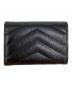 Yves Saint Laurent (イヴサンローラン) オリガミタイニーウォレット ブラック：20000円